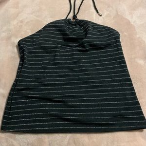 Michael Kors black and silver halter top.  Size 12